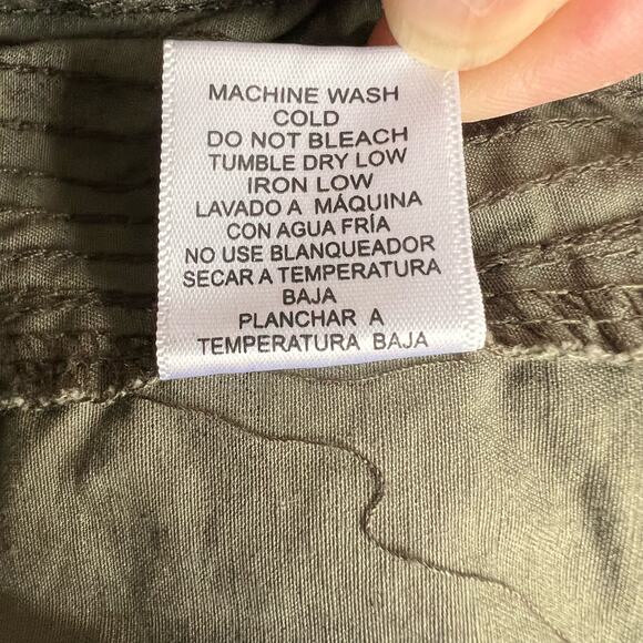 Camo Green‎ Military Jacket Women Medium Army Lightweight Utility Cotton Grunge - Picture 13 of 14